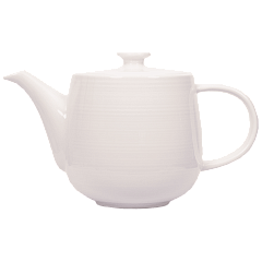 Z657 Чайник заварочный "Ahmad Tea" с фильтром, белый, керамический, 500мл рекл