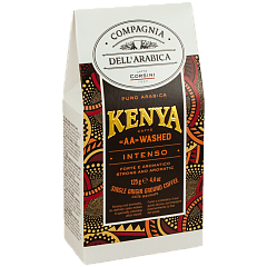 03719 Кофе Кения "АА"  Уошт натуральный жареный молотый в карт.пачке 125г